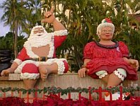 Shaka Santa and Mrs. Claus